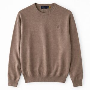 Polo Ralph Lauren Thermal Shirt Mens Size XL Waffle Weave Brown Long Sleeve